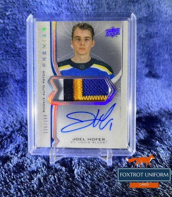 2020 Upper Deck Premier Acetate /249 Joel Hofer #AR-HO RPA Rookie Patch Auto RC