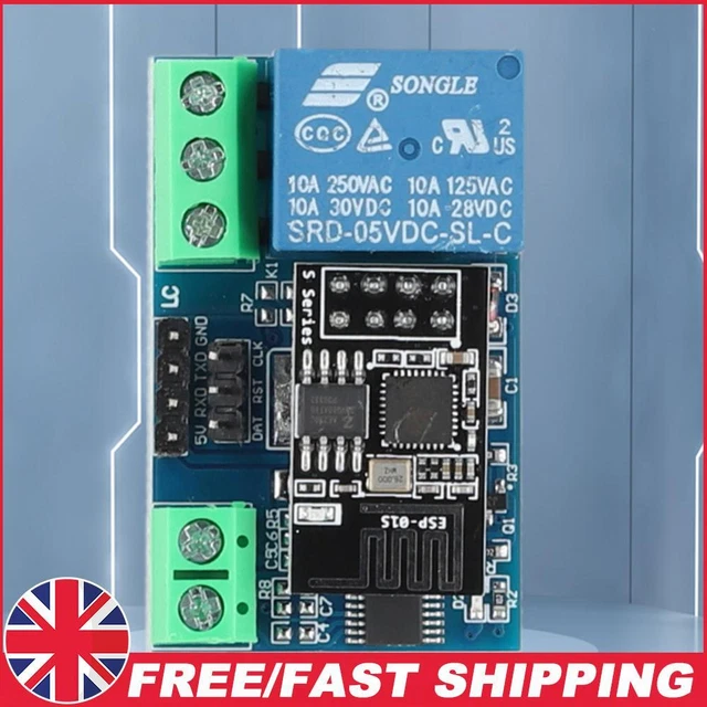 WIFI RELAY MODULE 5V/12V ESP8266 WiFi Control Relay Board for Arduino ...