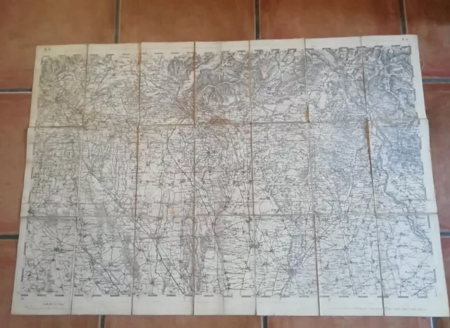 Carta Mappa Cartina Geografica Monza Brianza Como Varese Milano Provincia