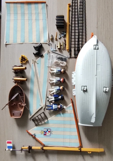 Pièce PLAYMOBIL 3740 – Goélette Du Roi, Malle Rare Vintage