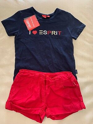 Vintage Esprit Sz 4 Girls Top Shorts Set Designer Boutique Nwt