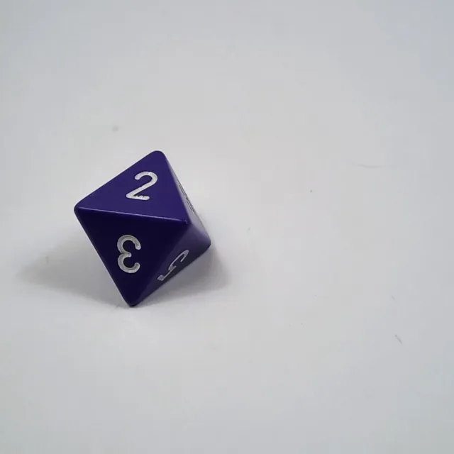 Purple Opaque D8 Poly Dice 8 Sided Dice RPG DND MTG Board Card Game Die