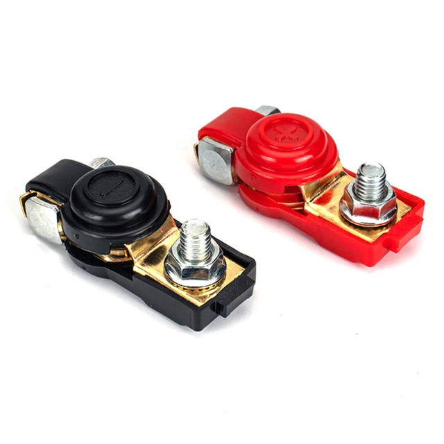 Morsetti Batteria Auto In Ottone - Set 2 Pezzi Per Terminali Positivo E Negativo - Foto 5