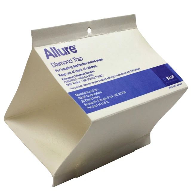 Allure Diamond Trap (24 Pak) Pantry Moth Indian Meal Moth Bird Seed Moth Traps