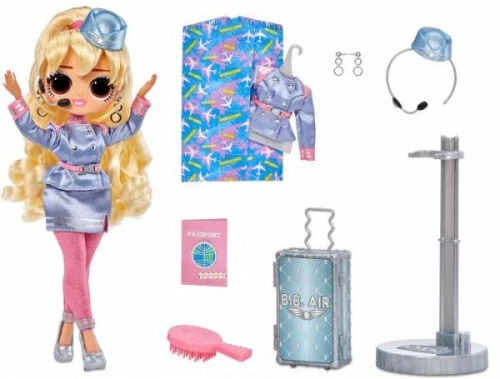 MGA 579168EUC - L.O.L. Surprise OMG World Travel, Fly Gurl, Modepuppe mit 15 Übe