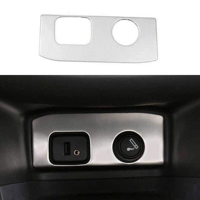 Silver Console Cigarette Lighter Storage Box Cover For Chevrolet Equinox 2018-24