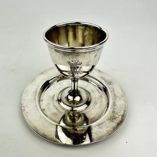 Antique Victorian Solid Silver Egg Cup Atkin Brothers 1886 6.5cm