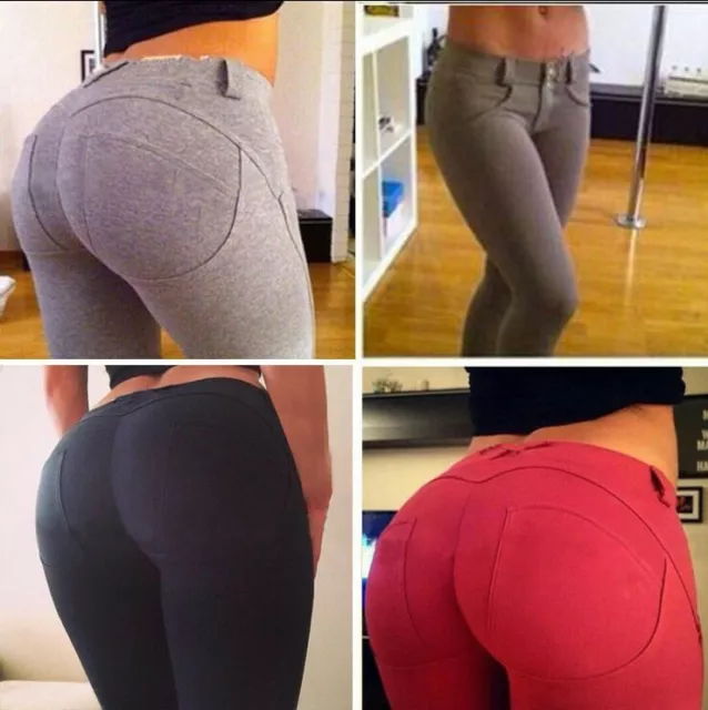 AU SELLER Womens Push Up Butt Yoga Sports Gym Running Skinny Pants Leggings P062