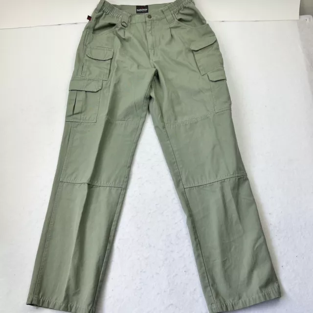 Woolrich Elite Series Tactical Cargo Pants Sage Green Elastic Waist Pockets