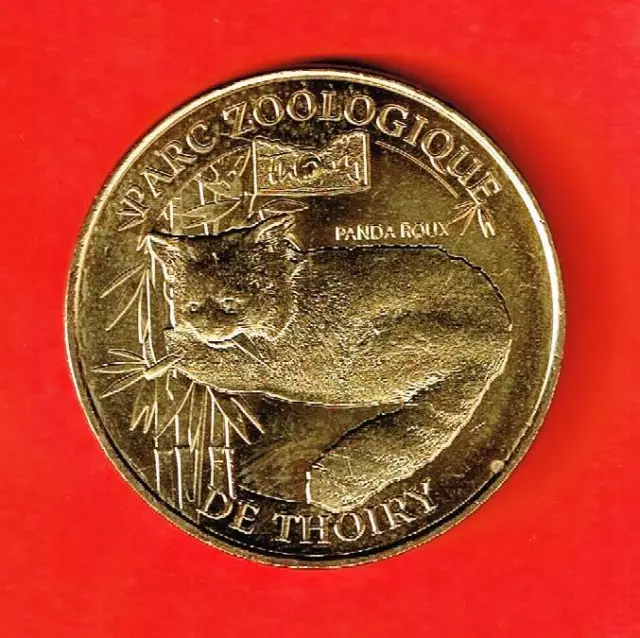 A  Saisir  Medaille Touristique Monnaie De Paris   Thoiry   Panda  Roux     2014