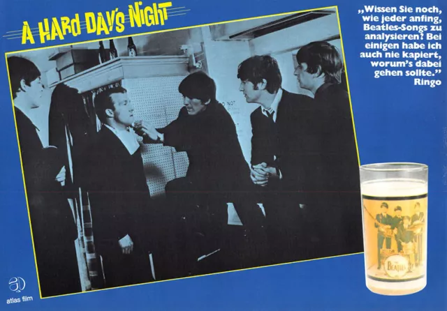 A Hard Day's Night ORIGINAL Aushangfoto Die Beatles / Paul McCartney / J. Lennon