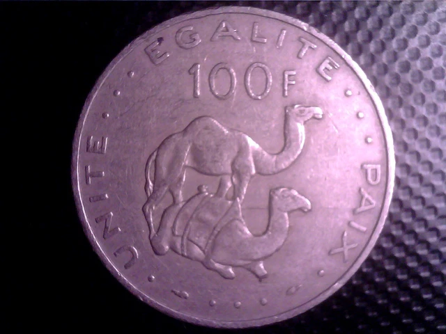Djibouti 100 Francs 1977 Big Coin May28 Djibouti 100 Francs 1977 Big Coin May28