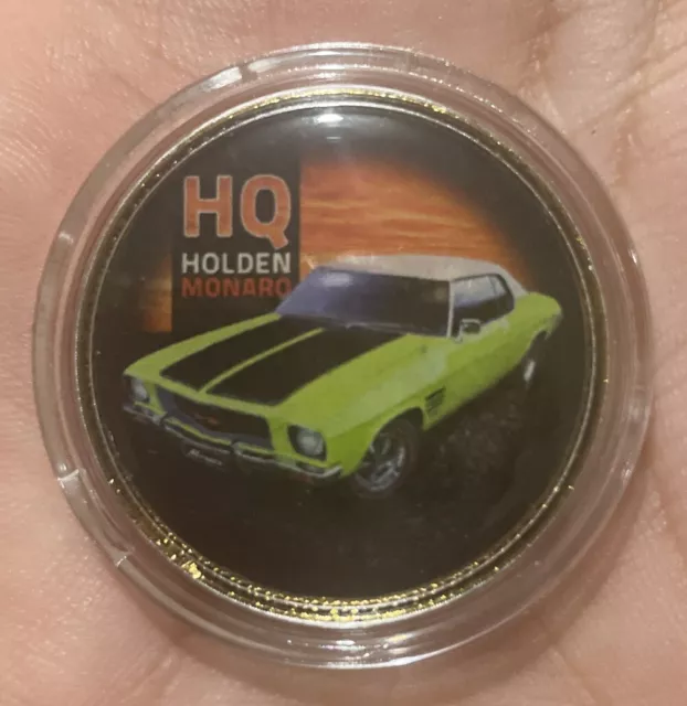 HOLDEN HQ MONARO COIN / MEDALLION PENNY LIMITED TO 5000 24 Carat Plated Gold