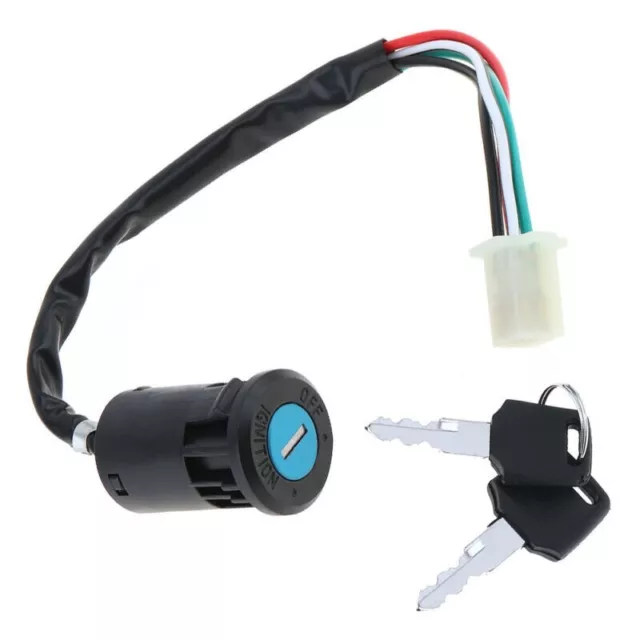 ELECTRIC SCOOTER 4 Wire Ignition Switch W/ Two Keys Universal For ...