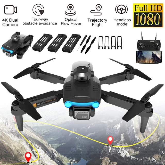 4K HD Selfie Camera WIFI RC Drone Dual Camera Foldable RC Quadcopter Aircraft UK
