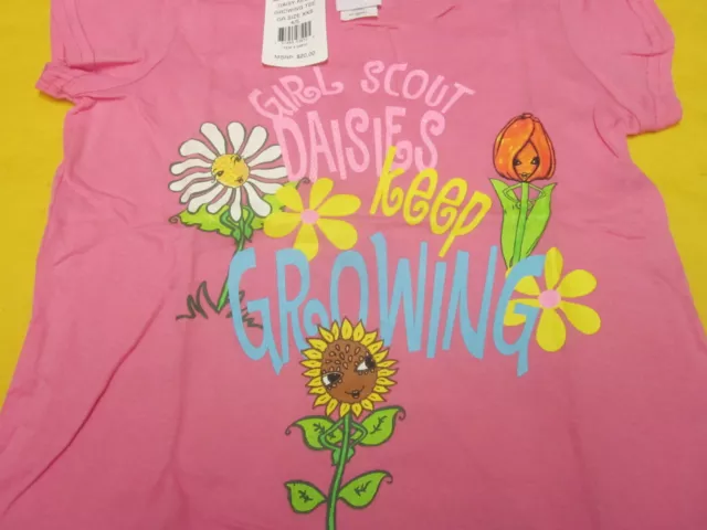 Daisy Girl Scout Keep Growing Tee Shirt ( New ) Size Xxs 4/5 3