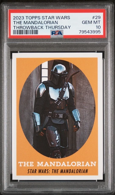 2023 Topps Star Wars Throwback Thursday #29 The Mandalorian PSA 10!! Low POP!
