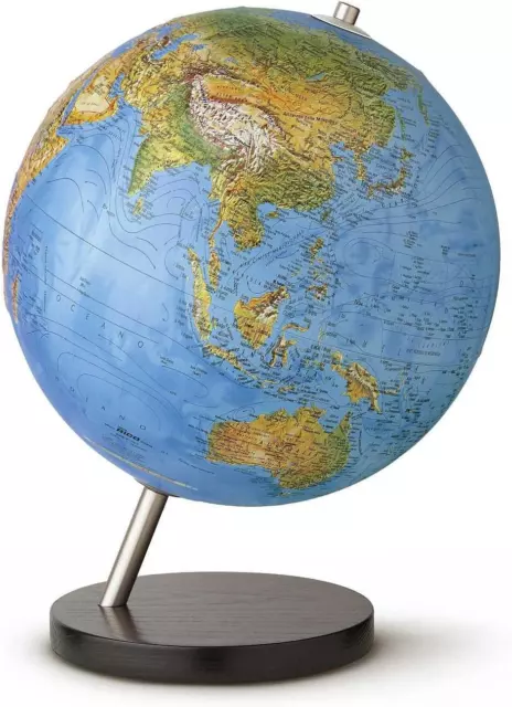 MAPPAMONDO GLOBO LUMINOSO RILIEVO RELIEF 30CM NOVARICO Versione Olandese