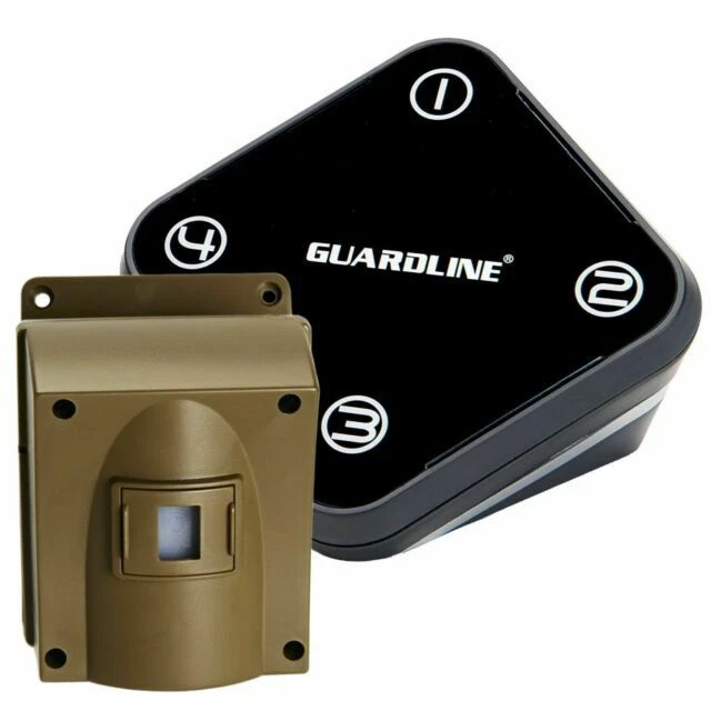 DRIVEWAY ALARM MOTION Activated Wireless Guardline Sensor & Detector