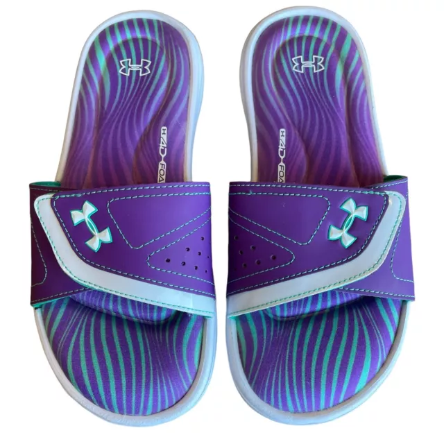 Under Armour Women’s Size 6 Purple Slides 4D Foam New Without Box Sandals Summer