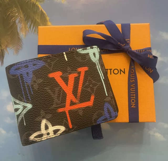 Louis Vuitton, Bags, Nwot Louis Vuitton X Virgil Abloh Limited Edition  Ink Watercolor Brazza Wallet