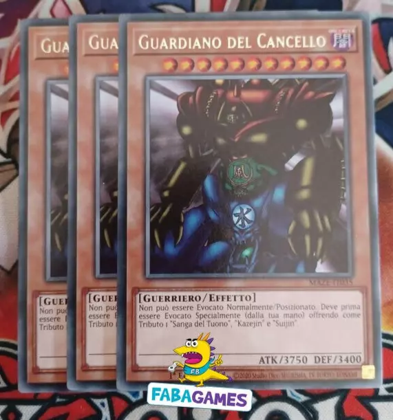 🇮🇹 YU GI OH 3 x GUARDIANO DEL CANCELLO – MAZE IT035 RARA – ITA 🇮🇹