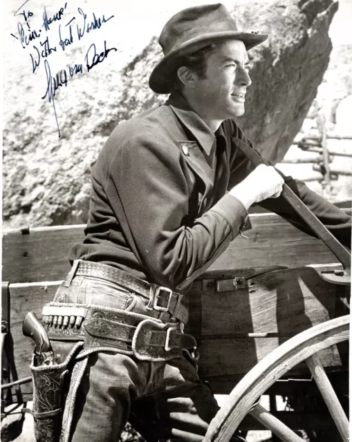 Oscar Winner Actor Gregory Peck, Signed Vintage Western Photo