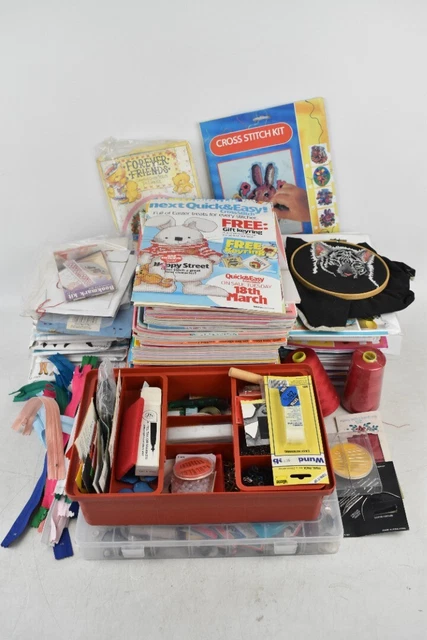 Huge Job Lot of Crafting and Sewing Items. Magazines, Zips & Other Accessories.