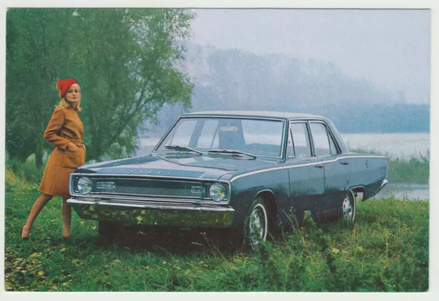 Dodge Dart 1967 Original European colour Dealer Postcard