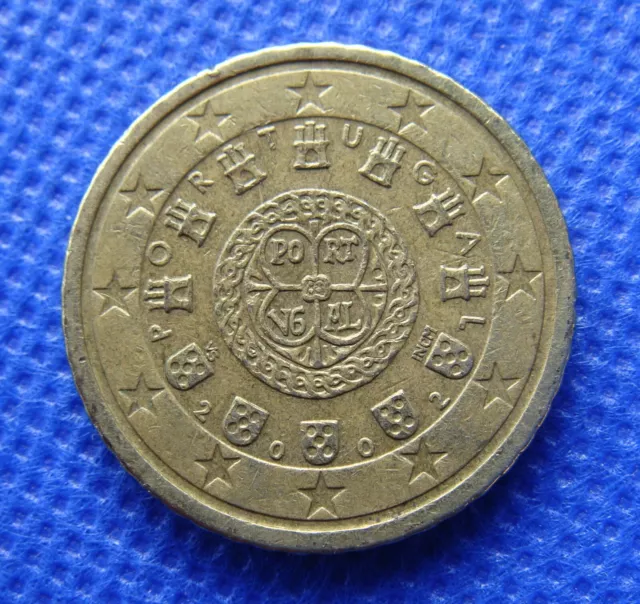 50 Cent  Münze Portugal 2002