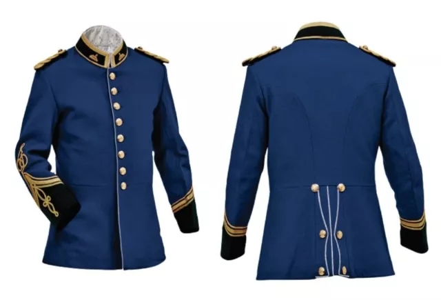 Giacca da guerra blu britannico zulu vintage ufficiali tunica giacca circa per uomo e donna