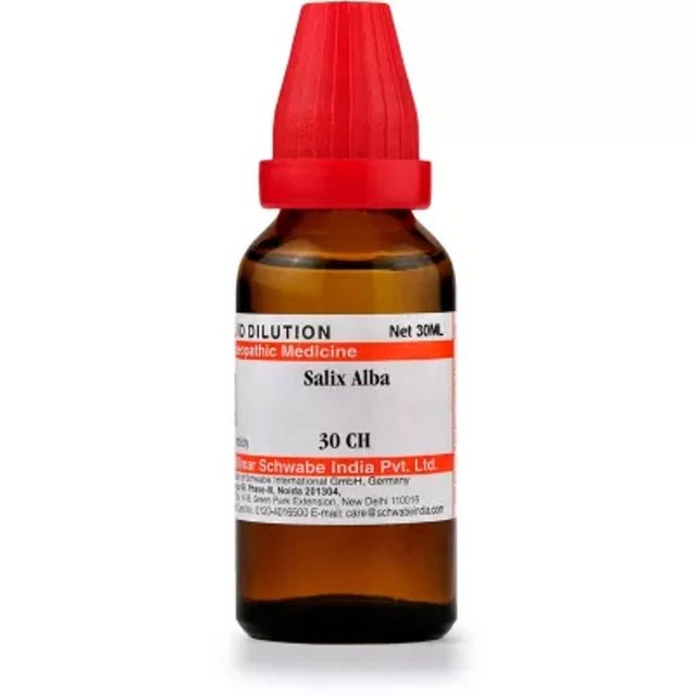 Willmar Schwabe India Salix Alba (30 ml) 100% homeopático