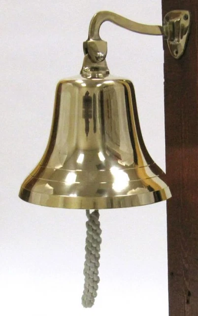 9.5" Latón Campana - Náutico Campanas - ~ Cena Campana ~Marítimo~ Pirata