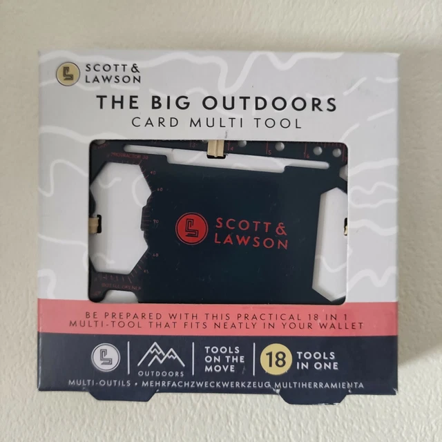 SCOTT & LAWSON Card multi tool Pocket The Big Outdoors Tools on the