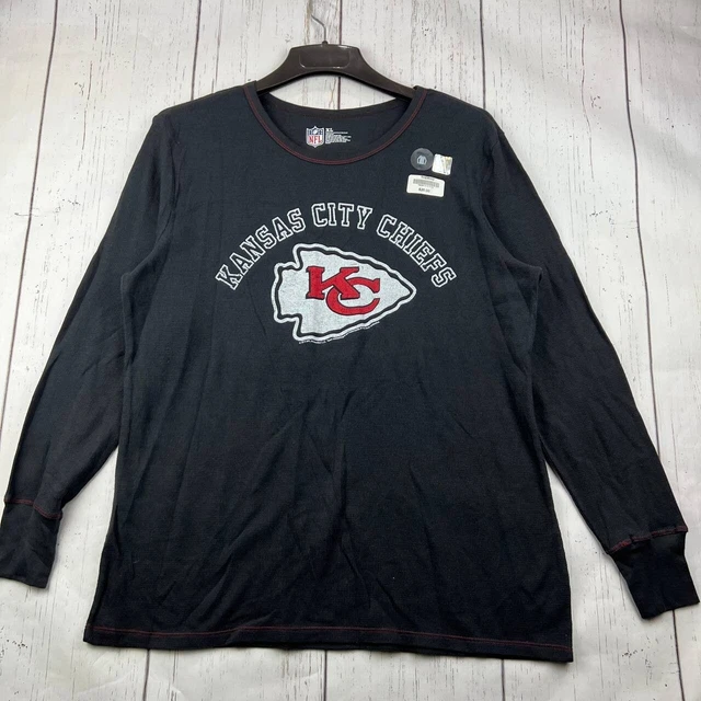 Kansas City Chiefs XL NFL Thermo Sweatshirt Gray Women New