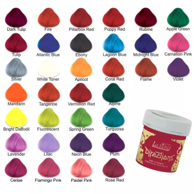 La Riche Directions Semi Permanent Hair Colour Dye All Colours