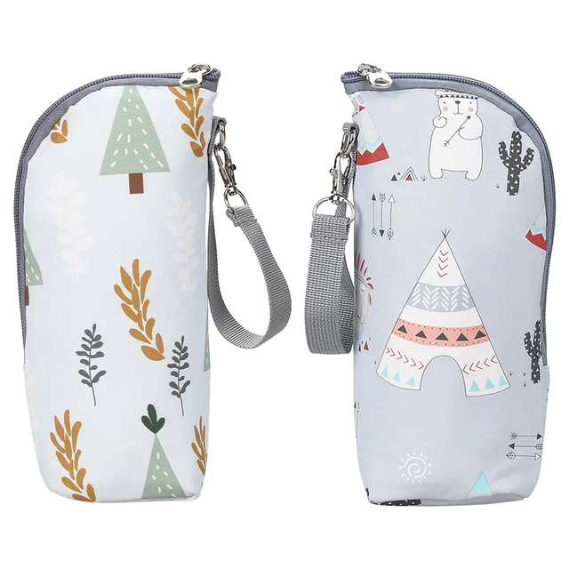Baby Bottle Milk Warmer Thermostat Travel Heater Bag Pouch Portable Feeding
