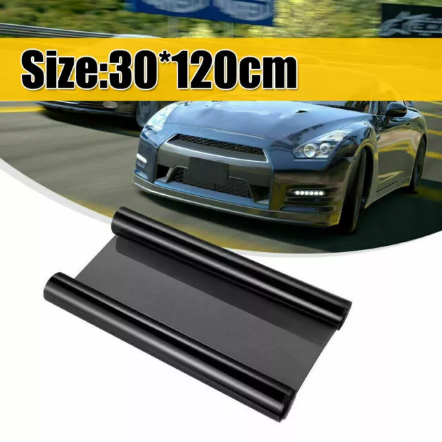 Black In Matte Tint Headlights Tail Lights Fog Lights Vinyl Wrap Film Sticker