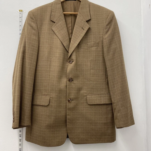 Giuseppe Marlone Mens Jacket Vintage Size 44 Chest Light Brown Vgc   B3 P