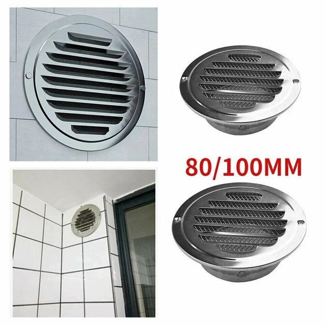 Évent en acier inoxydable 14,5 cm/5,7 pouces 9,8 cm/3,85 pouces gamme de bouche