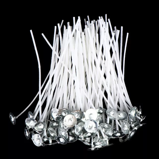 100 piezas/juego de mechas de velas cera sin humo núcleo de algodón puro 12 cm DZ8