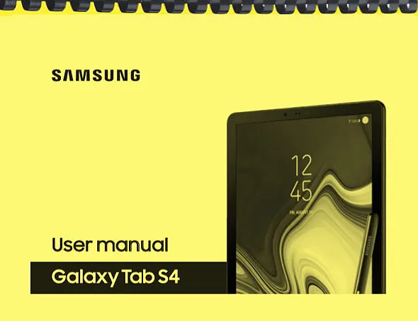 Samsung Galaxy Tab S4 Tablet OWNER'S USER MANUAL
