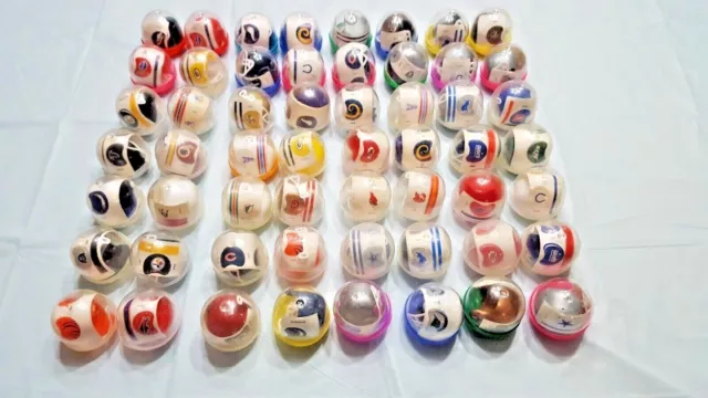 OPI NFL FOOTBALL 1980's V1 NEW GUMBALL HELMET IN CAPSULE +BONUS ASSEMBLED HELMET