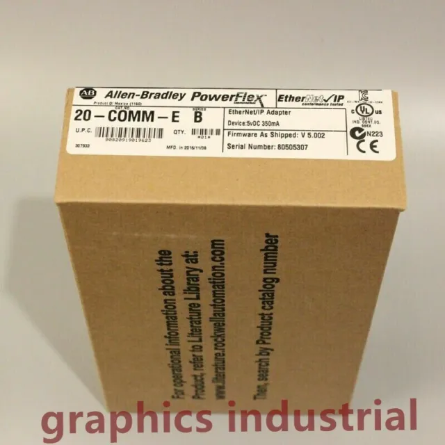 NEW Allen Bradley EtherNet/IP Adapter Series B Sealed  20-COMM-E AB