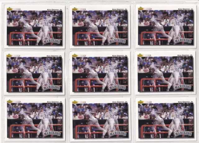 Ken Griffey Jr. 1992 Upper Deck # 424 Lot of  25  NR-MT-MT or better