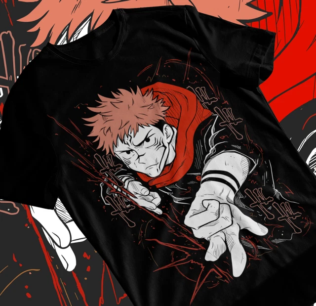 T-shirt JJK Gojo Satoru - Anime Jujutsu Kaisen - Coton Vintage Délavé - Homme Et Femme - Tailles S à 3XL