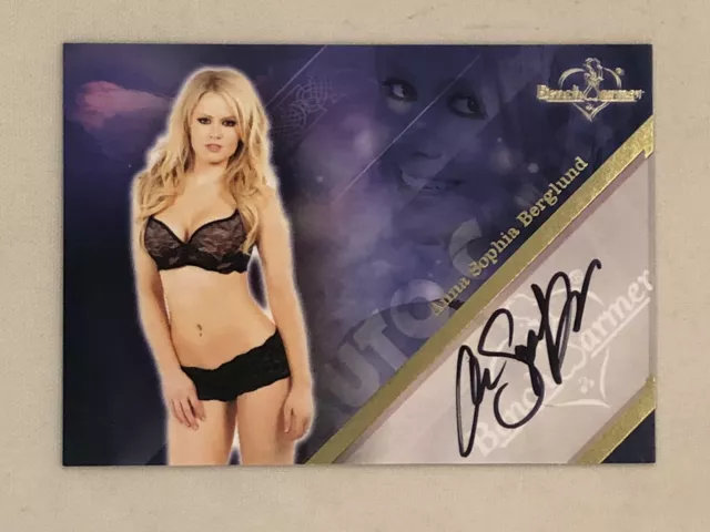 2013 Bench Warmer Hobby Anna Sophia Berglund Autograph Card Benchwarmer