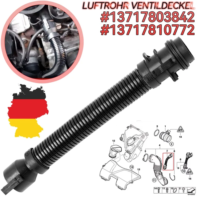 13717803842 Für BMW E81 E90 E91 E60 X1 X3 X5 Luftrohr