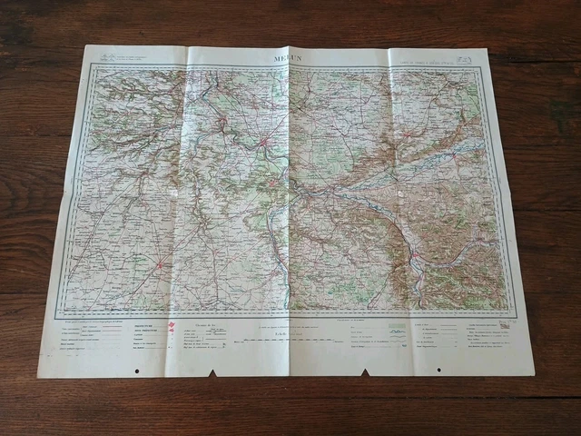 Carte Géographique Ancienne – Nord Algérie – 1961 – Menerville – Échelle 1/50 000