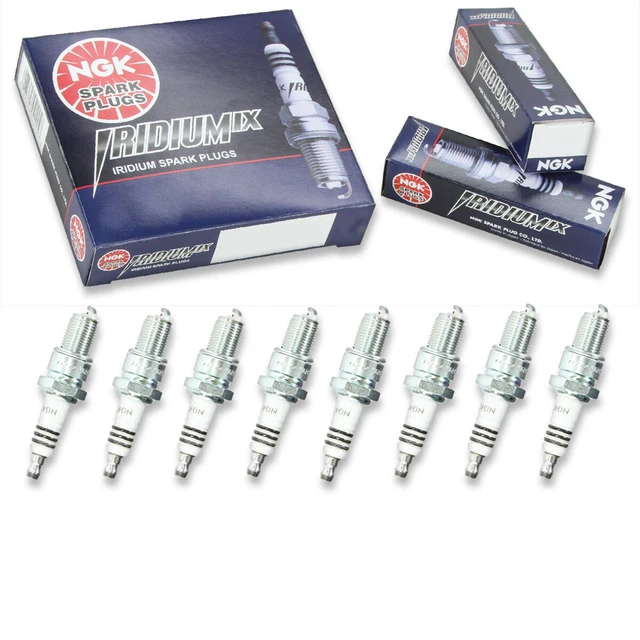 8 pc NGK 6853 BPR9EIX Iridium IX Spark Plugs for RN57YC MZ602088 BY480-BPR9E po